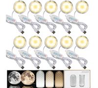 3DZWMAN 10x Kit de Lámpara LED 001 compatible con Bambu Lab A1 mini/A1/P1S/P2S y Makerworld para impresiones 3D, 3 temperaturas de color, memoria de color, regulable, repuestos DIY para hardware