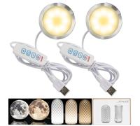3DZWMAN 2x Kit de Lámpara LED 001 compatible con Bambu Lab A1 mini/A1/P1S/P2S/X1C y Makerworld para impresiones 3D, 3 temperaturas de color, memoria de color, regulable, repuestos DIY para hardware