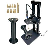 3DZWMAN Máquina de prensa de calor vertical de 210 mm de altura de inserción M2-M8 tuercas moleteadas de latón para impresión 3D