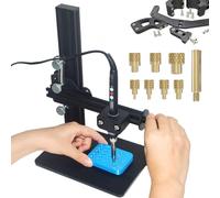 3DZWMAN Máquina de prensado de calor vertical, herramienta de inserción de latón, insertos de latón 3D, punta de inserción para tuercas moleteadas M2/M3/M4/M5/M6 (1/4)/M8 (ZW-12)