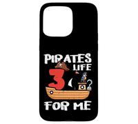 3er cumpleaños Piratas Vida para mí 3 años cumpleaños niños niños Carcasa para iPhone 15 Pro MAX