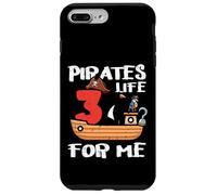 3er cumpleaños Piratas Vida para mí 3 años cumpleaños niños niños Carcasa para iPhone 7 Plus/8 Plus