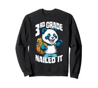 3er Grado clavado Divertido Feliz Panda niño graduación Sudadera