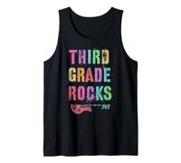 3er Grado Rocks Estudiante Maestro Rockstar Team Tercer Grado Camiseta sin Mangas