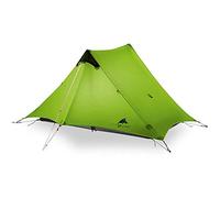 3F UL GEAR Tienda de campaña Lanshan – Ultraligera 2 personas sin varillas 3/4 estaciones Verde
