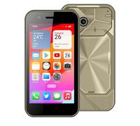 3G Mini Smartphone, Desbloqueado Mini Movil, Smartphone Mini, Smartphone Pequeño 3+64GB 3.0'' HD Pantalla Tarjeta SIM Dual con Divertida Educativa APPJuegos Aprendizaje Dibujar Caricaturas (Oro)