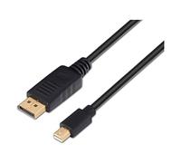 3GO 2M NEG Negro, Acero aleado, Cable Mini DISPLAYPORT M/ -DP/M 2.0M 4K