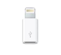 3Go Adaptador Micro USB Hembra a Lightning Blanco