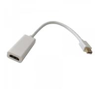 3Go Cable Adaptador MiniDisplayPort a HDMI Macho/Hembra 15cm Blanco
