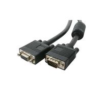 3Go Cable VGA Apantallado con Ferritas Macho/Hembra 10m Negro