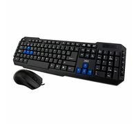 3GO Combo Drile Teclado USB Negro + Raton Multimedia