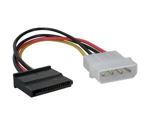 3go cpsata cable de sata 0,15 m sata 13-pin molex (4-pin) negro, rojo,