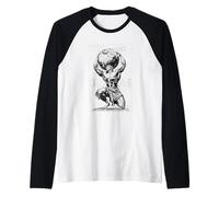3I/Atlas Mitología - Titán Celestial Astronomy Art Camiseta Manga Raglan