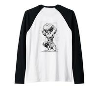3I/Atlas Mythology - Titán Celestial Astronomía Volver Imprimir Camiseta Manga Raglan