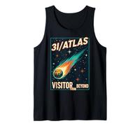3I Atlas visitante de más allá del Arte cósmico Vintage Camiseta sin Mangas