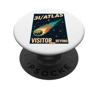 3I Atlas visitante de más allá del Arte cósmico Vintage PopSockets PopGrip Adhesivo