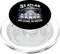 3I Atlas We Come In Meow Alien Cat Divertido PopSockets PopGrip para MagSafe
