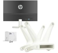 3IDEE Paquete de adaptadores VESA Compatible con monitores HP (22f, 22es, 22ea, 24f, 24fw, 24es, 24ea, 27f, 27fw, 27es, 27ea) - Incluye Juego de Tornillos - 75x75 mm (Blanco) - Paquete de 2