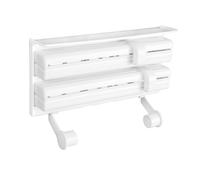 3in1 Cocina para Papel Aluminio Film Transparente Rollo Dispensador Blanco