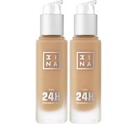 3INA MAKEUP - The 24h Foundation 645 - Base de Maquillaje Bronceado medio con Subotono Amarillo - Base Maquillaje de Cobertura Total con 24H de Duración y Resistente al Agua - Vegan - Cruelty Free