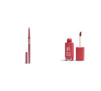 3INA MAKEUP - The Automatic Lip Pencil 503 + The Longwear Lipstick 362 - Perfilador de Labios Nude Retráctil Waterproof + Labial Líquido Rosa con Acido Hialurónico - Vegan - Cruelty Free