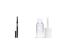 3INA MAKEUP - The Automatic Lip Pencil 900+The Color Lip Oil 100 - Perfilador de Labios Negro Retráctil Waterproof + Bálsamo de Labios con 24h de Hidratación & Ácido Hialurónico -Vegan- Cruelty Free