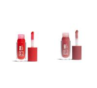 3INA MAKEUP - The Color Lip Oil 244 + The Color Lip Oil 503 - Rojo + Nude - Cacao con 24h de Hidratación & Ácido Hialurónico - Efecto Brillante y Voluminizador - Vegan - Cruelty Free