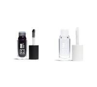 3INA MAKEUP - The Color Lip Oil 900 + The Color Lip Oil 100 - Negro + Transparente - Bálsamo de Labios con 24h de Hidratación & Ácido Hialurónico - Efecto Brillante y Voluminizador - Brillo de Labios
