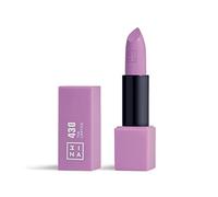 3INA MAKEUP - The Lipstick 430 - Lavanda Vivo - Labial Lavanda Vivo Cremoso - Barra de Labios Mate con Vitamina E y Manteca de Karité de Alta Pigmentación con Olor a Vainilla - Vegan - Cruelty Free