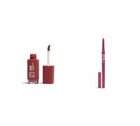3INA MAKEUP - The Longwear Lipstick 254 + The Automatic Lip Pencil 254 - Rosa Nude - Labial Líquido Oscuro de Larga Duración + Perfilador de Labios Rosa nude Retráctil Waterproof - Vegan -Cruelty Free