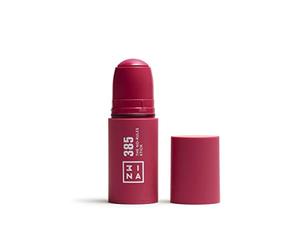 3INA MAKEUP - The No - Rules Stick 385 - Burdeos - Colorete en Crema Burdeos con Ácido Hialurónico - Colorete en Barra 3 en 1 Mejillas Labios y Ojos con Acabado Natural - Vegan - Cruelty Free
