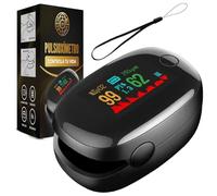 3JG® Pulsioximetro de dedo profesional, oxímetro de Dedo con Pantalla OLED - Medidor de Oxígeno en Sangre (SpO₂) y Frecuencia Cardíaca - Para Adultos y Niños - Portátil, Fácil de Usar y Preciso