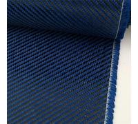 3K 200gsm 2x2 azul Kevlar y fibra de carbono mixta tela de sarga de fibra de aramida híbrida de carbono Kevlar (100 cm x 30 cm) o refuerzo estructural en paredes de hormigón, sótanos, barcos