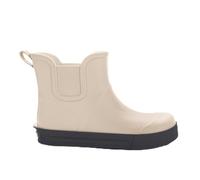 3Kamido GoEasy Botas de agua para niños - Botas Chelsea, elegantes, Barefoot shoes, cortas, con cinta reflectante, plantilla antibacteriana y suela antideslizante (beige claro, 28/29)