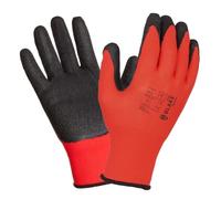 3Kamido JOHN BLAKE Guantes de trabajo, sólido - Recubrimiento de látex Montaje, Antideslizante, Jardín, Reparaciones, Automoción, Trabajos de precisión, Servicio de automóvil (12 Pares, 11XXL)