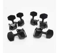 3L+3R semicerrados afinadores de guitarra para guitarra, clavijas de afinación, juego de cabezales de máquina para guitarra eléctrica Epiphone Les Paul SG o guitarra acústica (negro)
