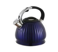 3L Classical Stainless Steel Tea Kettle for Stove Top, Compatible with Gas & Electric Stoves Hervidor de Agua(Blu)
