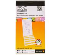 3L Es 10592 - Block de 120 Índices Adhesivos de Señalización marca-páginas, separadores - 12 x 40mm, Colores surtidos