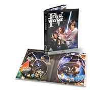 3L FR 10288 - Lote de 10 Fundas de DVD con Compartimentos Separados para Guardar 4 Discos y 4 jaquetes.