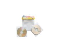 3L - PACK DE 100 FUNDAS CD-DVD PP TRANSPARENTE NO ADHESIVAS CON SOLAPA 3L 10297