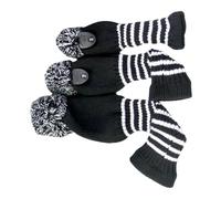 3lots - Fundas de golf resistentes al desgaste para conductores de golf, fundas de punto largas para cabeza de golf, equipo profesional, doble capa