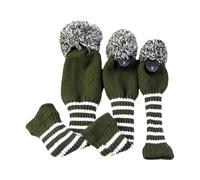 3lots - Fundas de golf resistentes al desgaste para conductores de golf, fundas de punto largas para cabeza de golf, equipo profesional, doble capa