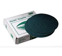 3M 00525 Green Corps Hookit Disco Regalite de grano 36E de 8 pulgadas, (caja de 25) - Paquete de 5 cajas