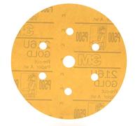 3M 01072 Hookit 216U Gold - Disco sin polvo de grano P500A de 6 pulgadas (paquete de 4)