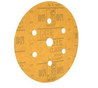 3M 01077 Hookit 216U Gold - Disco sin polvo de grano P240A de 6 pulgadas (paquete de 4)