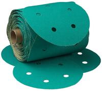 3M 01566 Stikit Green - Rollo de disco de grano 80D sin polvo de 6 pulgadas (paquete de 10)