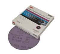 3M 02088 Trizact Hookit - Disco de lijado transparente de grano P1500 de 6 pulgadas, caja de 25 unidades, paquete de 4 cajas