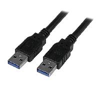 StarTech Cable USB USB3SAA3MBK USB 3.0 A-A macho/macho de 3 m 5 Gbps Negro