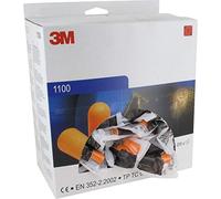 3M 1100 tapones de espuma enrollables para los oídos, paquete de 200