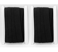 3M, 2 pcs Negro, 30 mm Banda Elastica Costura Cinta Elásticas Planas para Manualidades Artesanía, ropa, Banda Elastica Plana,Tejido elástico de Costura,Cintas Para Coser (332, 30mm x 03m)
